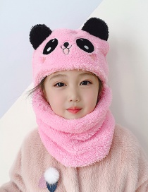 Felpa Panda Niños Una Bufanda Sombrero