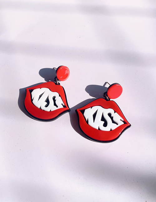 Acrylic Lip Stud Earrings