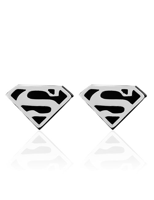 Gemelos De Cobre Puro Con Logo De Triángulo De Superman