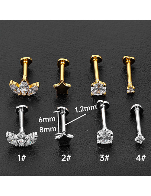 Pendientes Piercing Geométricos Plata Y Diamantes