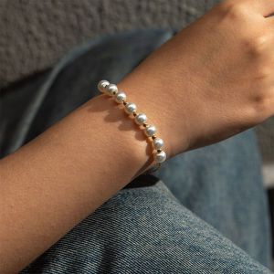 Titanium Steel Pearl Bracelet