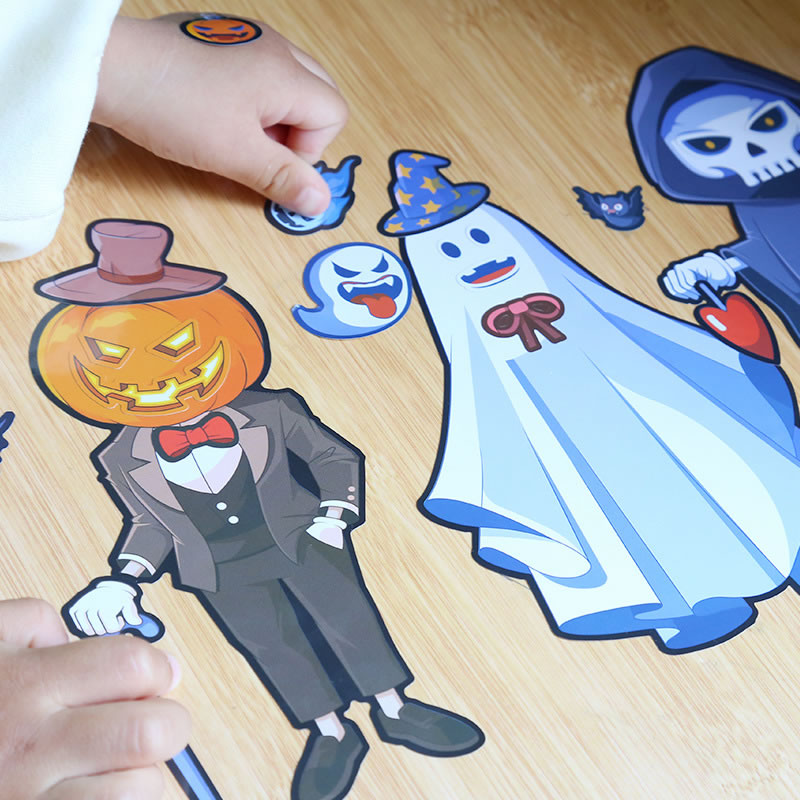 Pegatinas De Dibujos Animados De Pvc Para Niños De Halloween