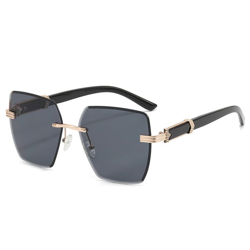 Square Rimless Cut-edge Sunglasses