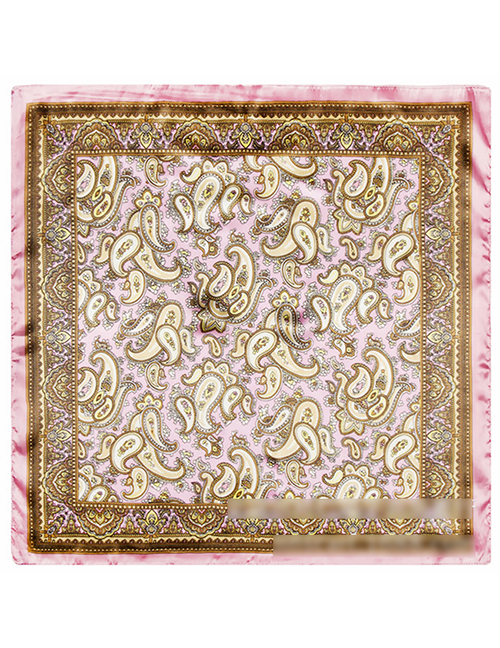 Fashion Pink Cashew Nuts Pattern Decorated Simple Scarf