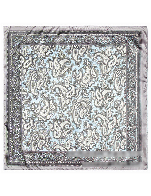 Fashion Gray Cashew Nuts Pattern Decorated Simple Scarf