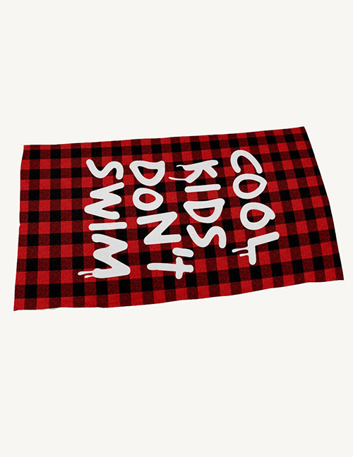 Fashion Red Letter Pattern Decorated Simple Bathrobes Towel