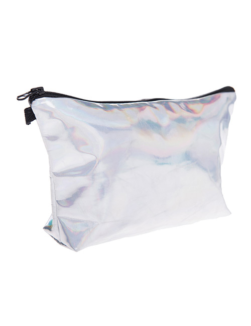 Fashion Multi-color Pure Color Decorated Waterproof Cosmetic Bag