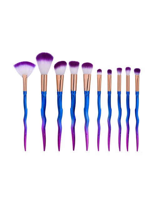 Fashion Multi-color Sword Shape Decorated Brush (10pcs)