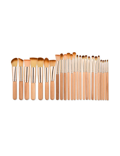 Fashion Red Pure Color Decorated Brush (25pcs)