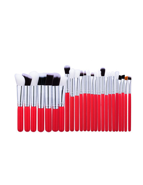 Fashion Brown Pure Color Decorated Brush (25pcs)