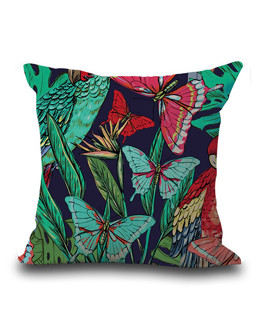 Fashion Multi-color Butterfly Pattern Decorated Simple Pillowcase