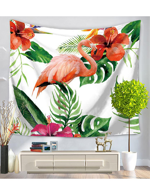 Fashion Multi-color Flamingo&flower Pattern Decorated Simple Blanket