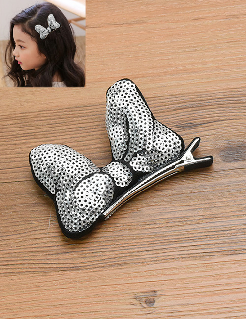 Lovely Silver Color Bowknot Decorated Simple Hairpin (1pc)