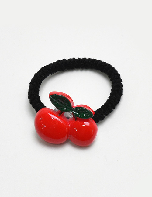 Lovely Red Cherry Decorated Simple Hair Band (1pc)