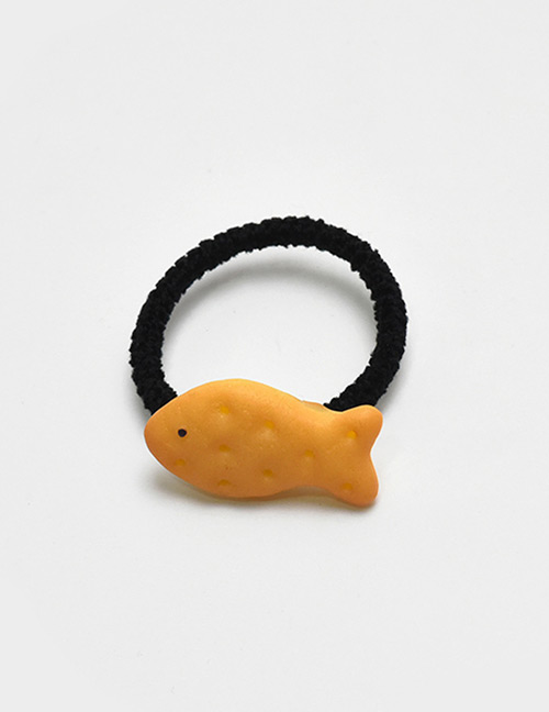 Lovely Dark Yellow Little Fish Decorated Simple Hair Band (1pc)