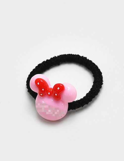 Lovely Pink Mouse Decorated Simple Hair Band (1pc)