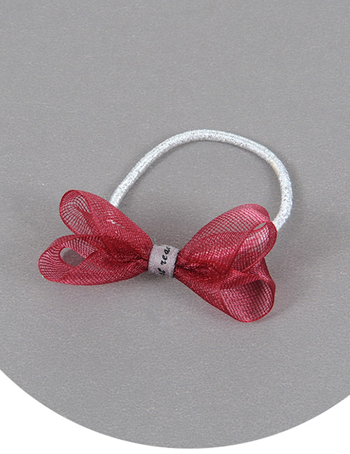 Fashion Clart Red Bowknot Shape Decorated Simple Hair Band