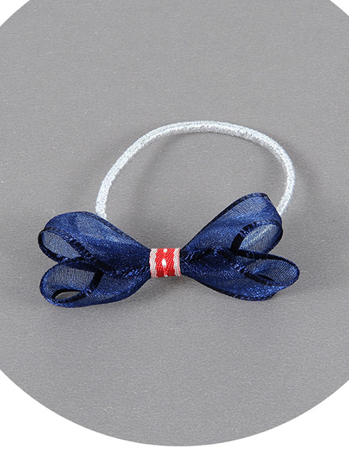 Fashion Navy Bowknot Shape Decorated Simple Hair Band