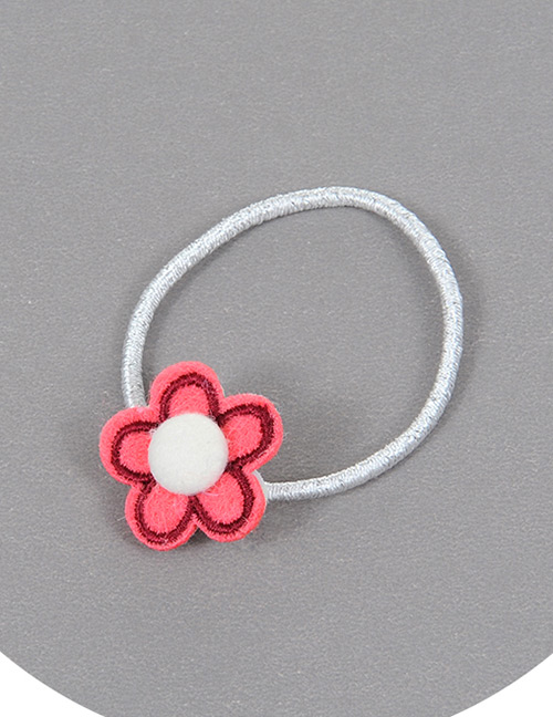Fashion White+red Flower Shape Decorated Simple Hair Band