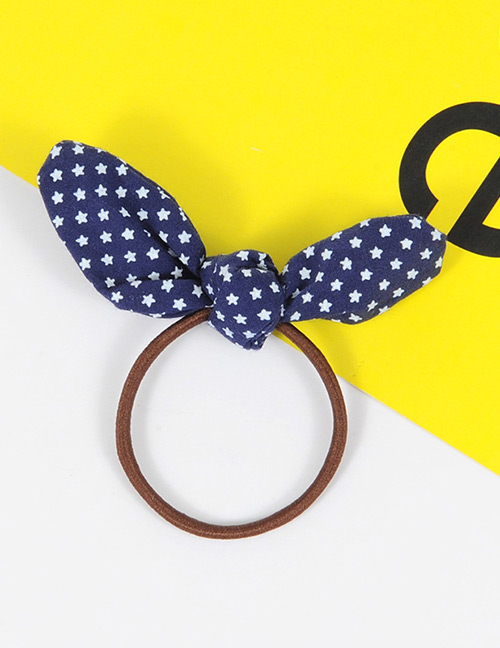 Fashion Navy+brown Rabbit Ears Shape Decorated Simple Hair Band