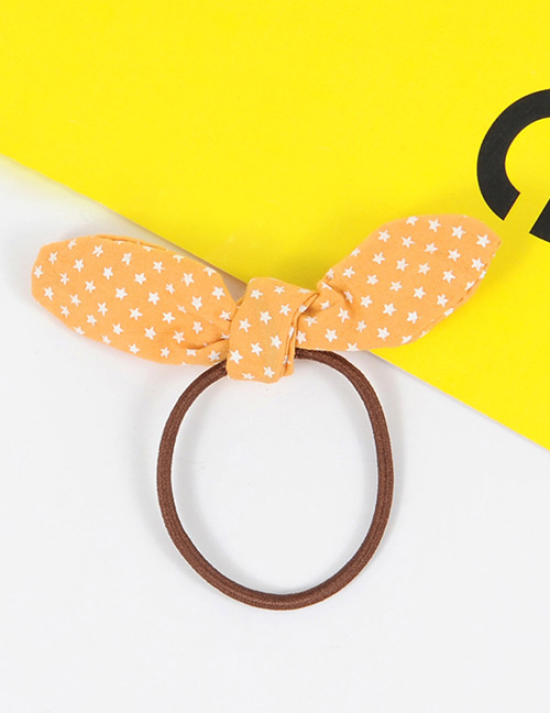 Fashion Yellow+brown Rabbit Ears Shape Decorated Simple Hair Band