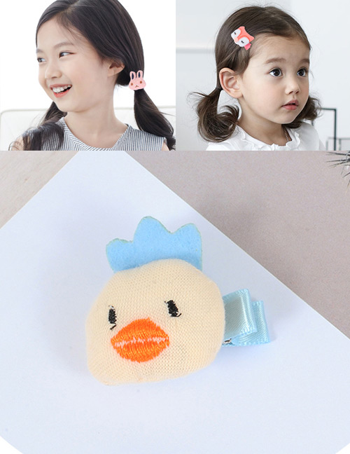 Fashion Beige Duck Shape Decorated Simple Hair Pin