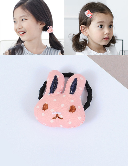 Fashion Pink Rabbit Shape Decorated Simple Hair Band