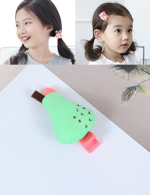 Fashion Green Pear Shape Decorated Simple Hair Pin