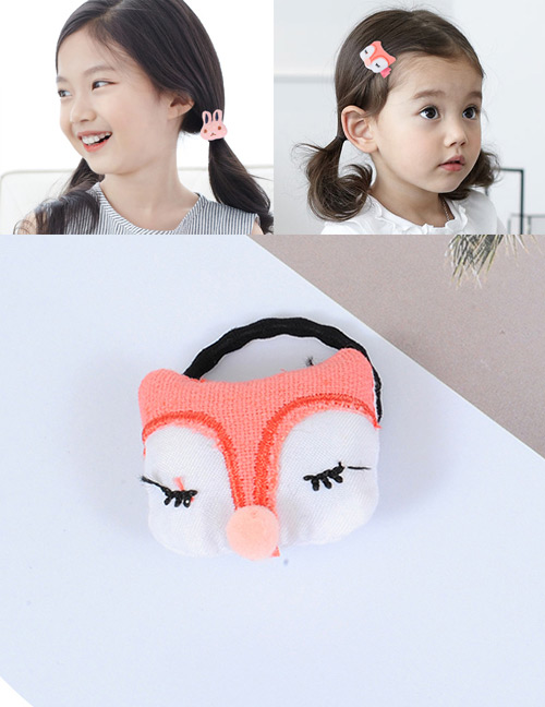Fashion Pink+white Fox Shape Decorated Simple Hair Band