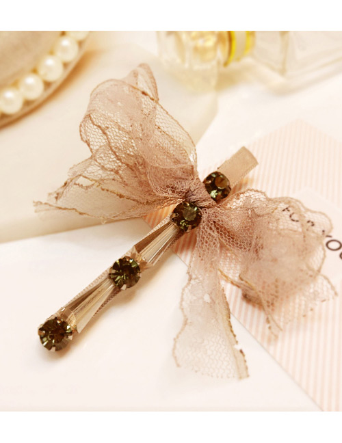 Fashion Gray Dragonfly Shape Decorated Hairpin