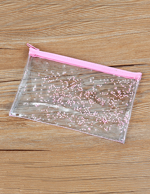 Fashion Pink Star Pattern Decorated Storage Bag