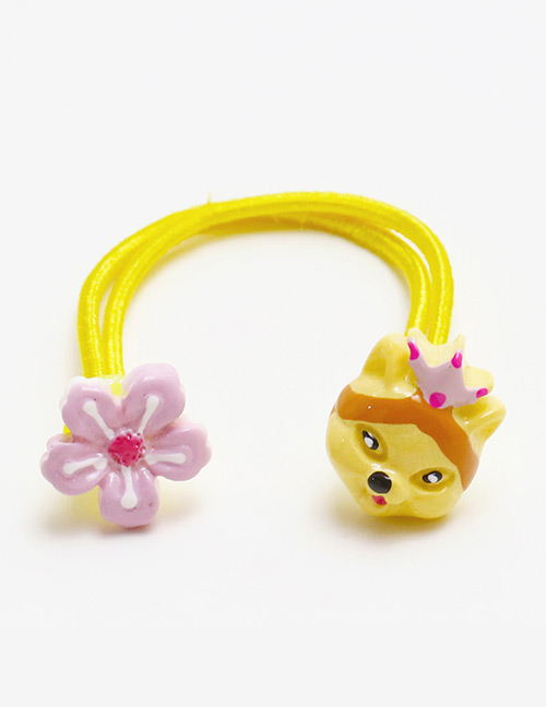 Fashion Yellow Flower&fox Shape Decorated Hair Band