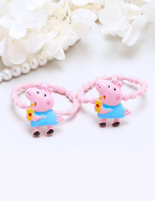 Lovely Blue+pink Little Pigs Decorated Hair Band(2pcs)