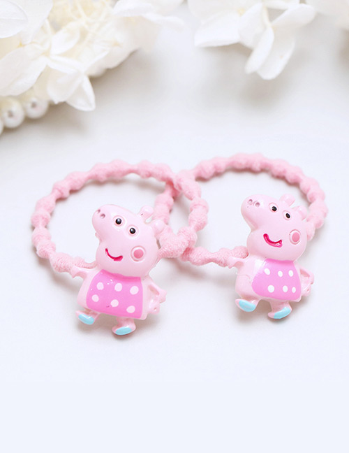 Lovely Pink Little Pigs Decorated Hair Band(2pcs)