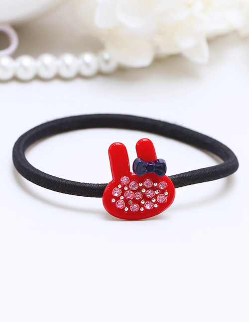 Lovely Red Rabbit Ears Decorated Simple Hair Band
