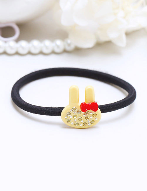Lovely Light Yellow Rabbit Ears Decorated Simple Hair Band