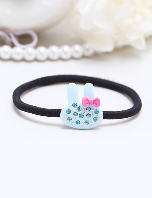 Lovely Blue Rabbit Ears Decorated Simple Hair Band