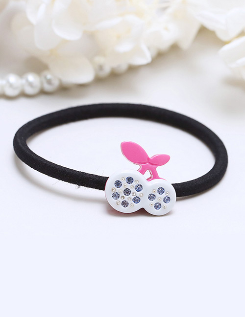 Lovely White Cherry Shape Decorated Simple Hair Band