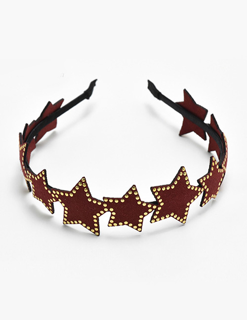 Lovely Calret-red Star Shape Decorated Hair Clasp
