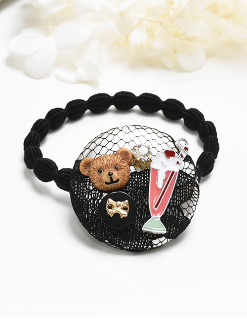 Cute Black Little Bear Shape Decorated Hair Band