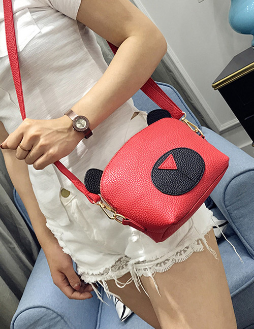 Cute Red Panda Shape Decorated Bag