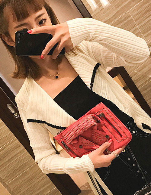 Personality Red Jacket Shape Decorated Bag