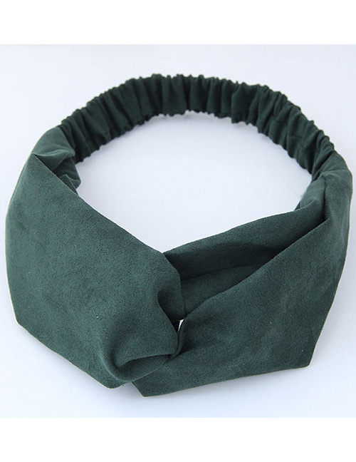Fashion Olive Green] Pure Color Decorated Headband