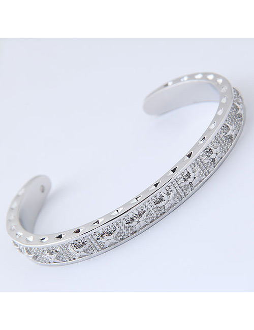 Fashion Silver Color Star Pattern Decorated Bracelet