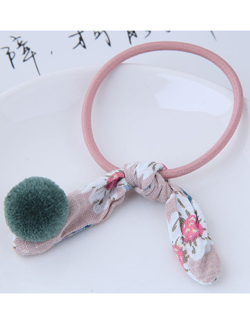 Fashion Green+pink Rabbit Ears Decorated Simple Hair Band
