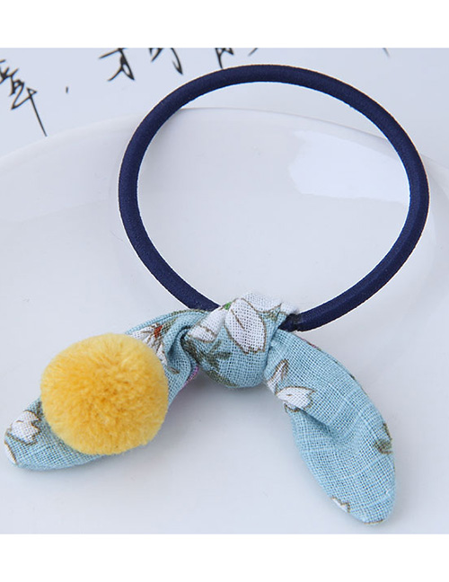 Fashion Yellow+blue Rabbit Ears Decorated Simple Hair Band