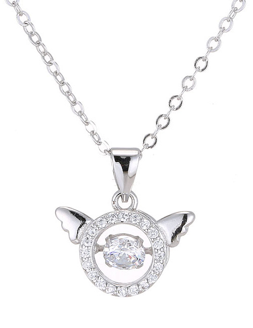 Elegant Silver Color Star Shape Decorated Necklace