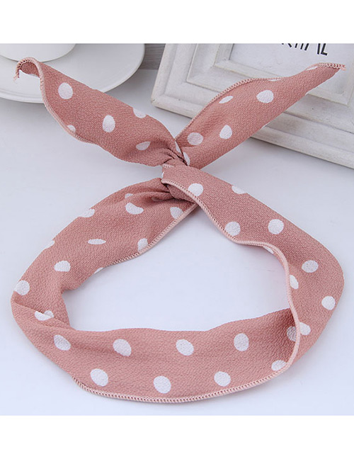 Lovely Pink Dot Shape Decorated Hair Band