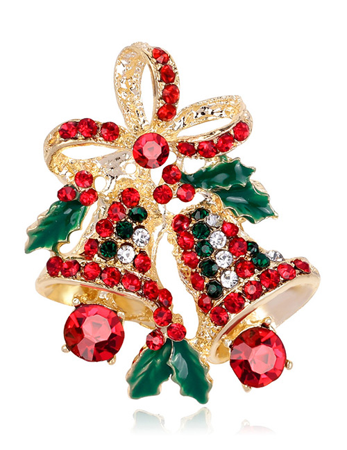 Fashion Gold Color Bells Shape Decorated Brooch