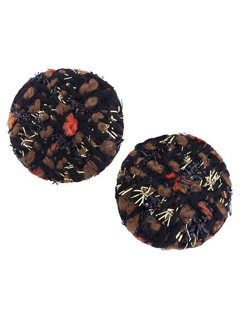 Vintage Coffee Color-matching Decorated Earrings